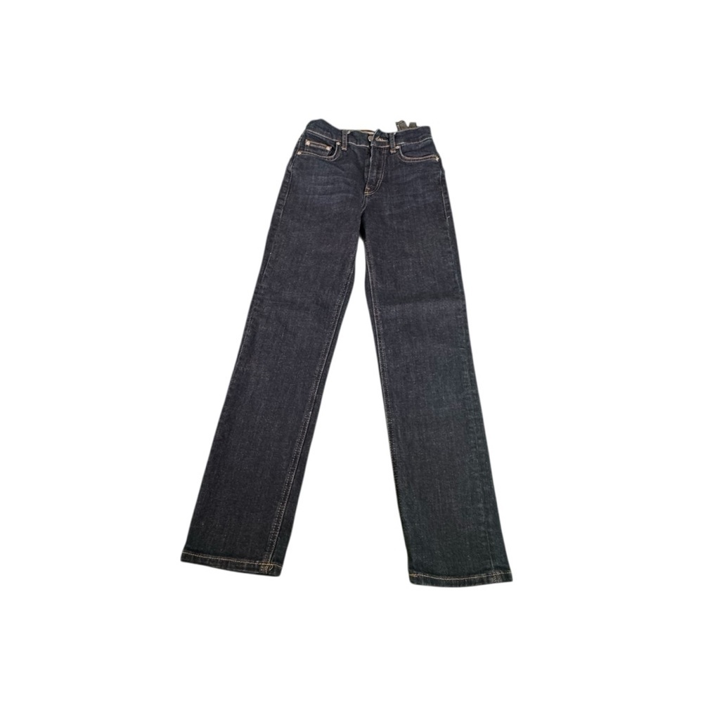 ZARA Girls Dark Wash Jeans Size EUR 32 USA 8 Straight Leg Denim Cotton